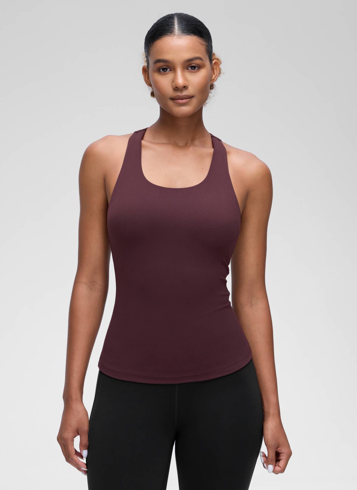 גופייה עם חזייה פנימית Butterluxe Racerback - Ripe Plum