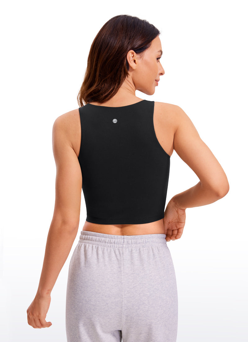 גופיית קרופ Butterluxe Wide Back - שחור