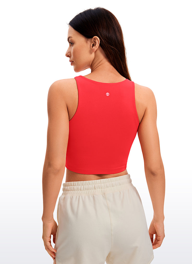 גופיית קרופ Butterluxe Wide Back - Deep Red