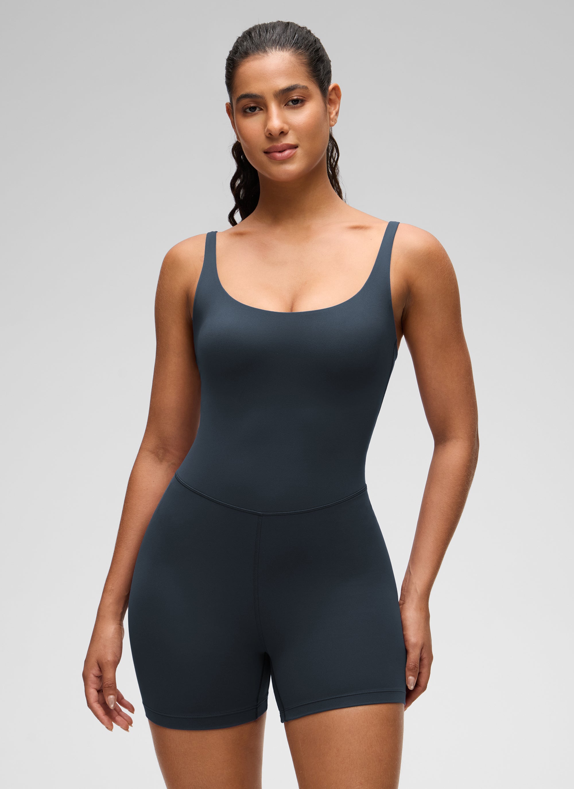 אוברול קצר 4" Butterluxe Thin Strap Rompers - כחול נייבי