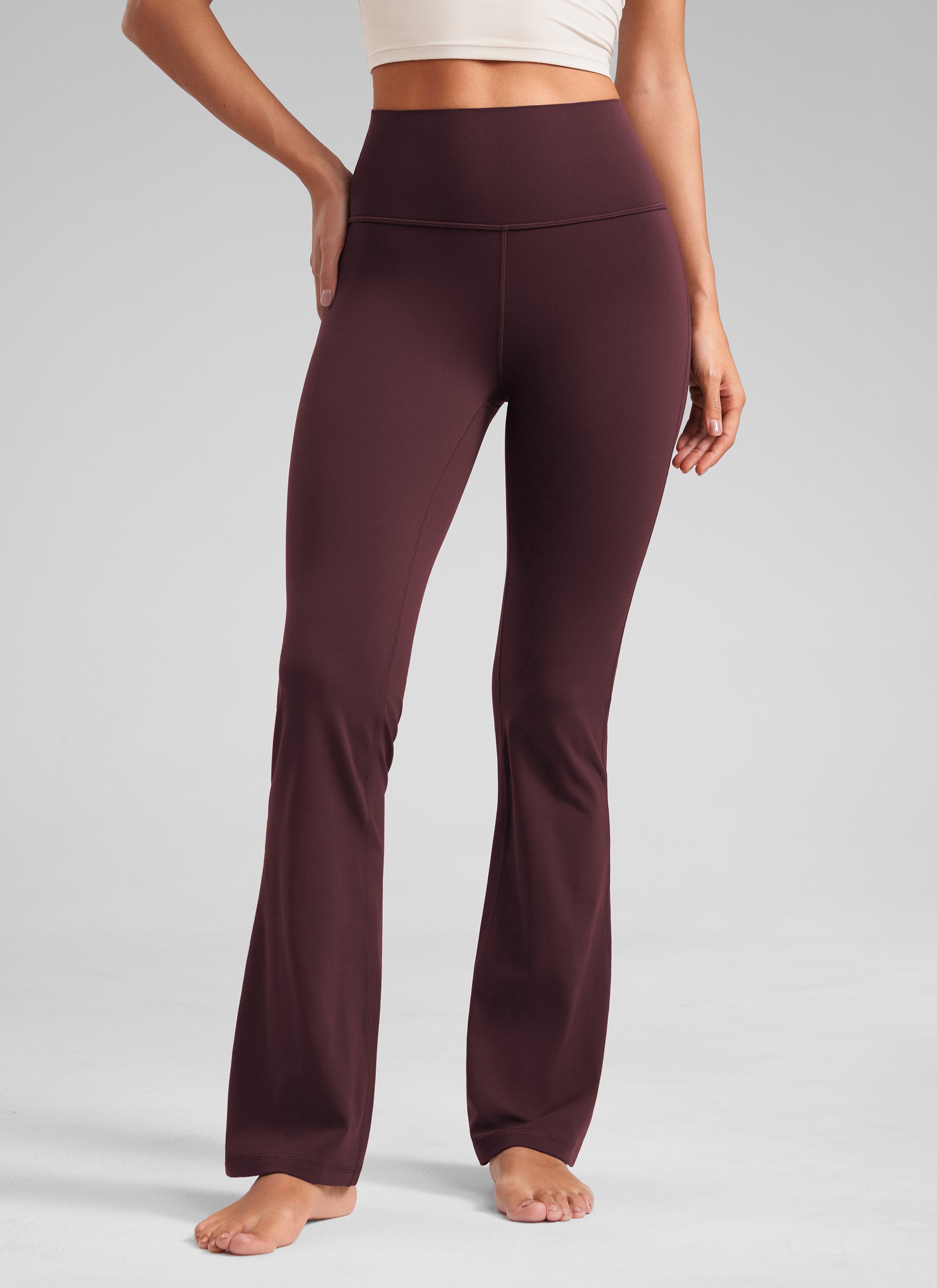 מכנסי טייץ 29" Butterluxe סיומת מתרחבת - Ripe Plum
