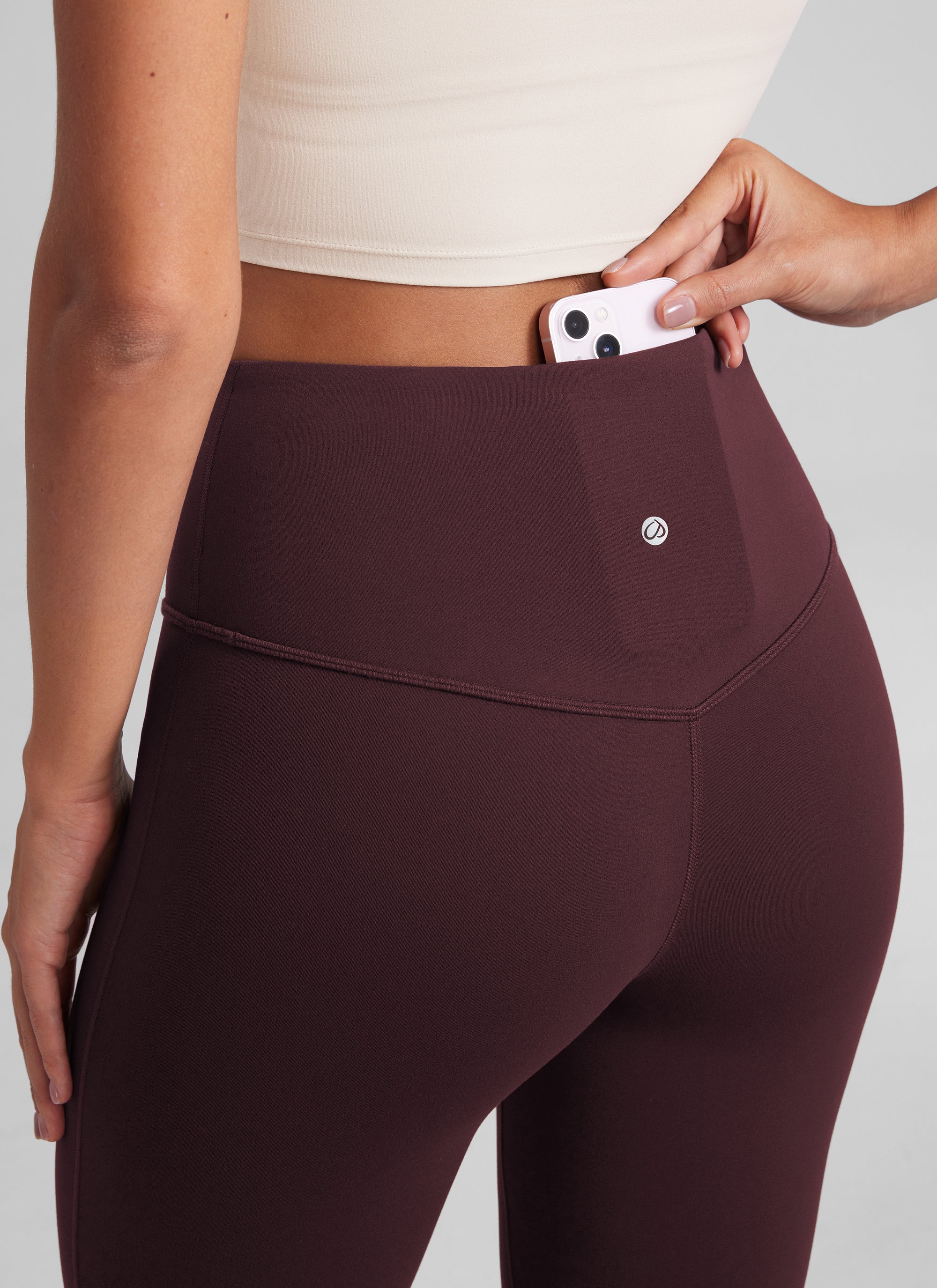מכנסי טייץ 29" Butterluxe סיומת מתרחבת - Ripe Plum