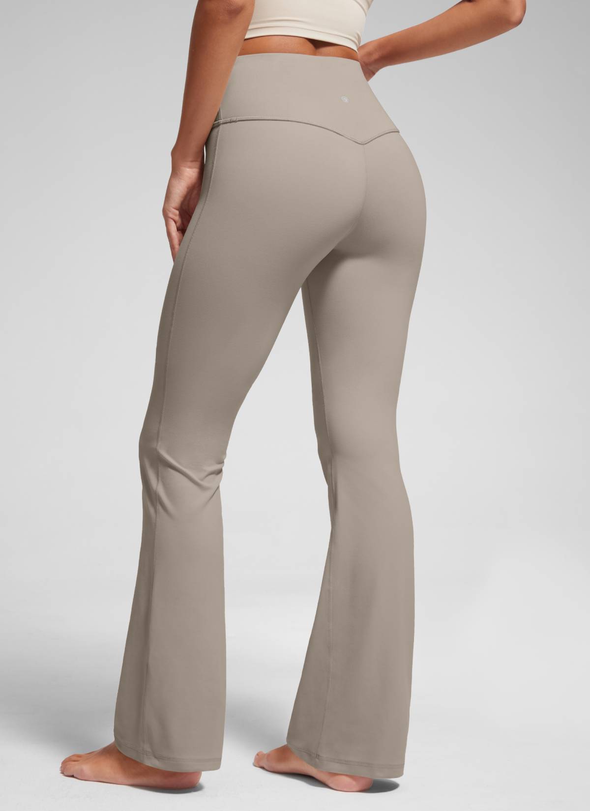 מכנסי טייץ 30.5" Butterluxe סיומת מתרחבת - Warm Ash Grey