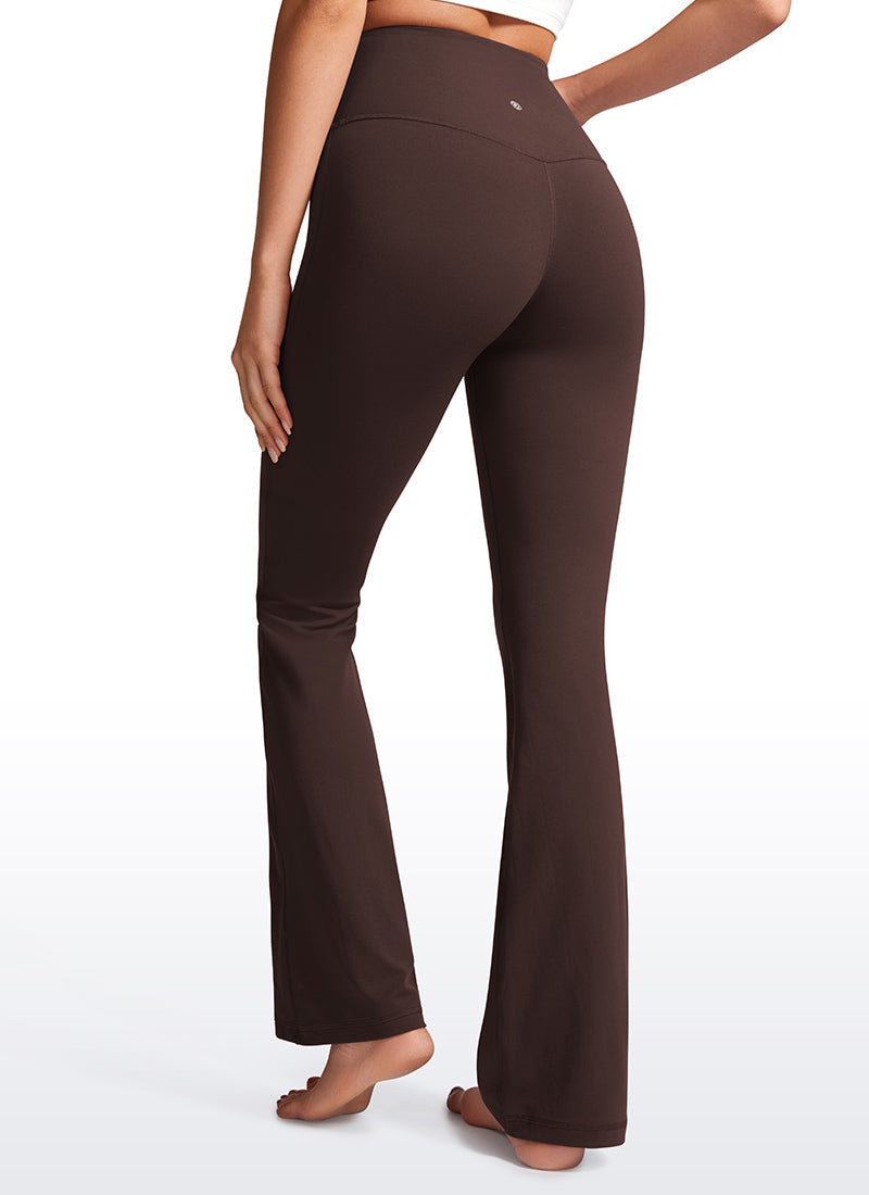 מכנסי טייץ 32" Butterluxe סיומת מתרחבת - Hot Fudge Brown