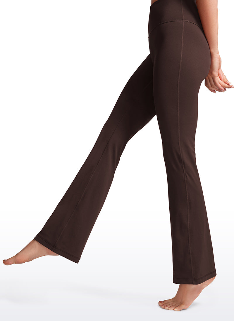 מכנסי טייץ 32" Butterluxe סיומת מתרחבת - Hot Fudge Brown