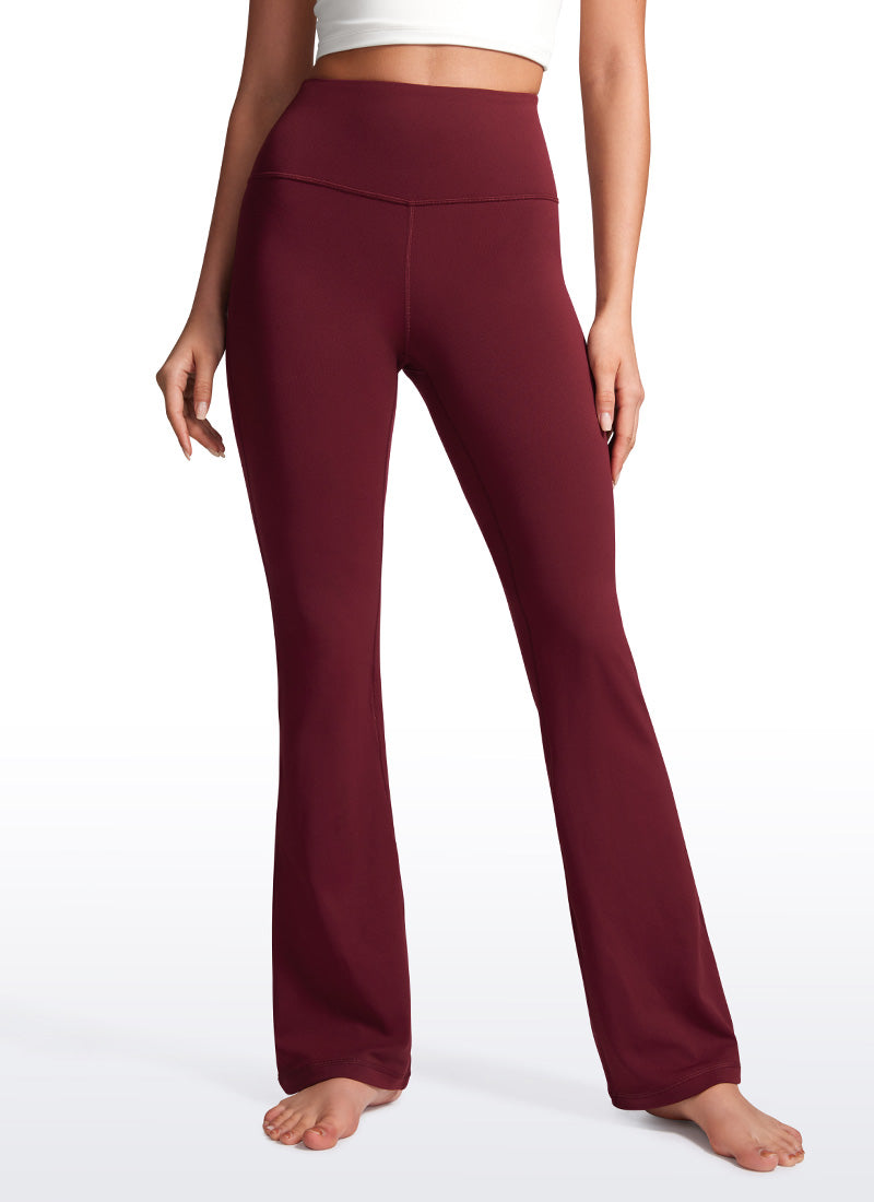 מכנסי טייץ 32" Butterluxe סיומת מתרחבת - Red Merlot