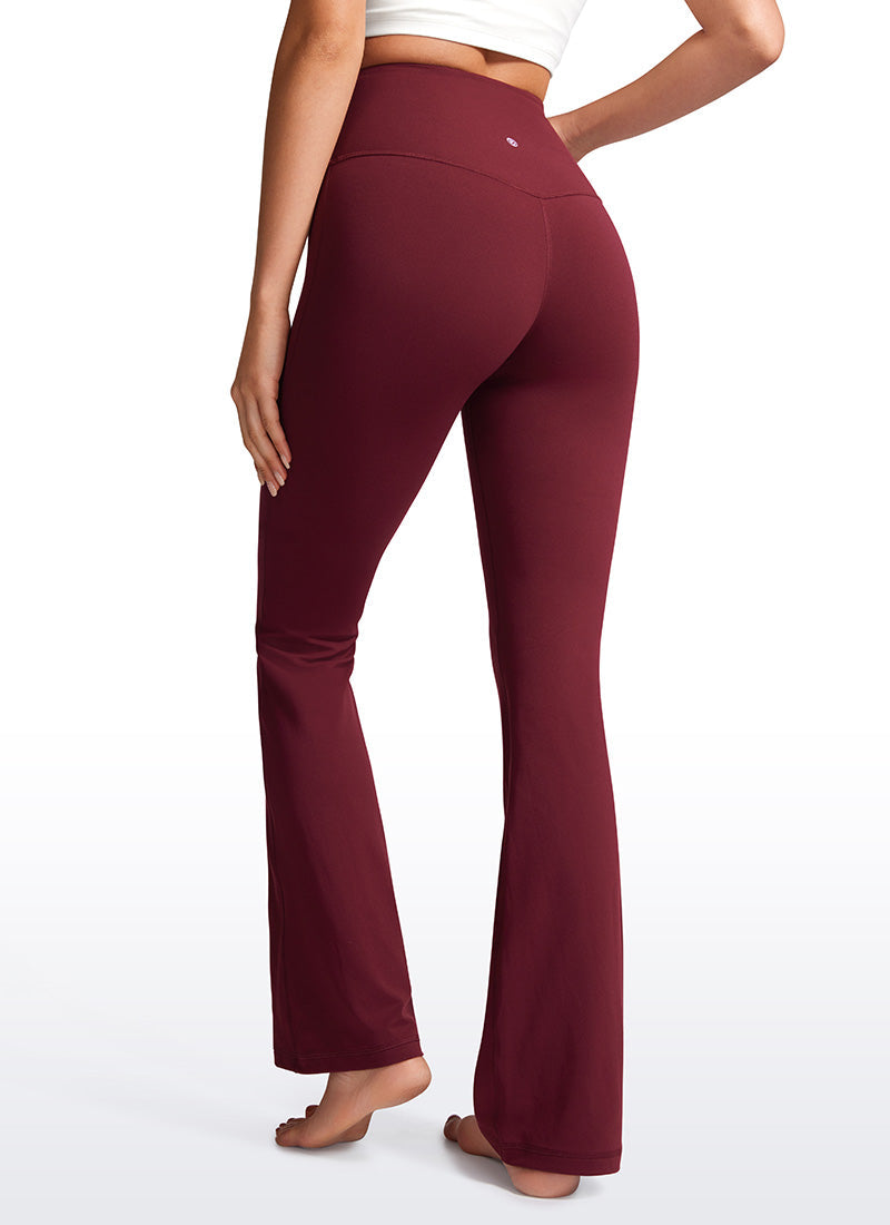 מכנסי טייץ 32" Butterluxe סיומת מתרחבת - Red Merlot