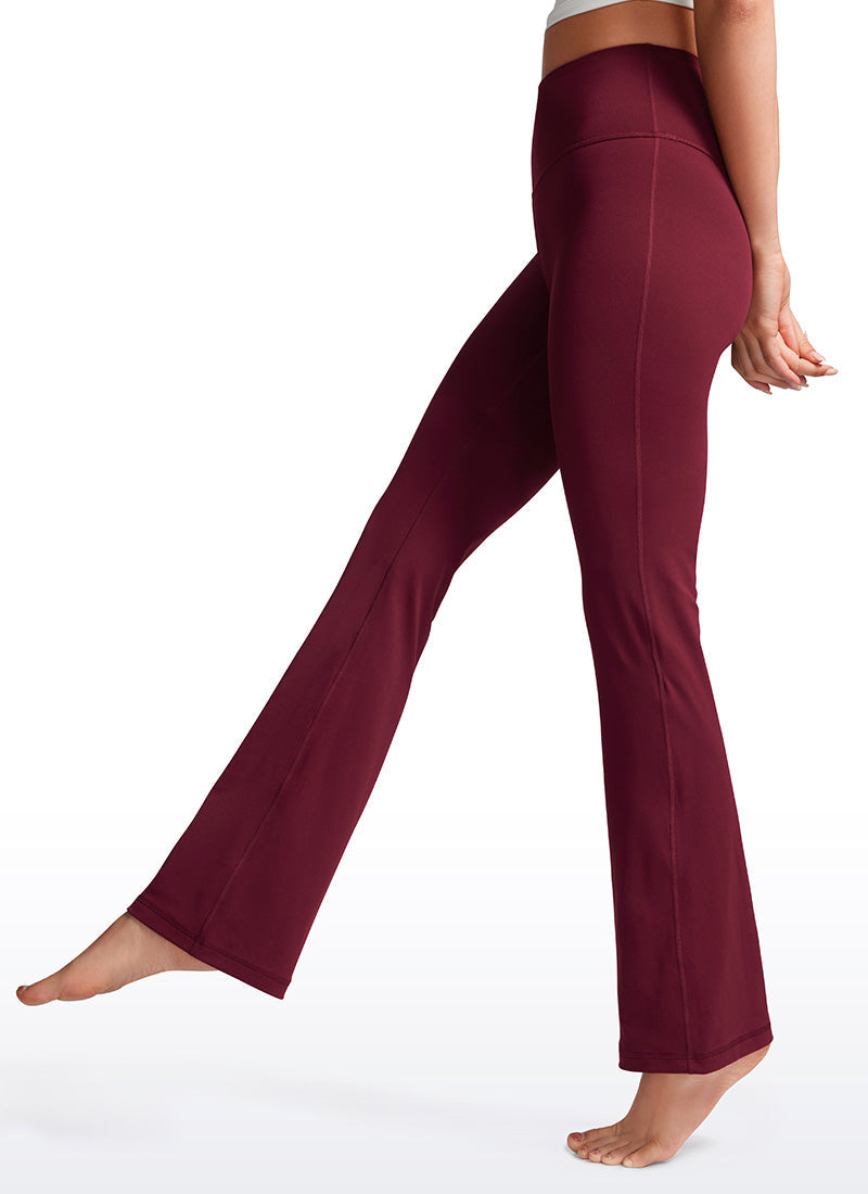 מכנסי טייץ 32" Butterluxe סיומת מתרחבת - Red Merlot