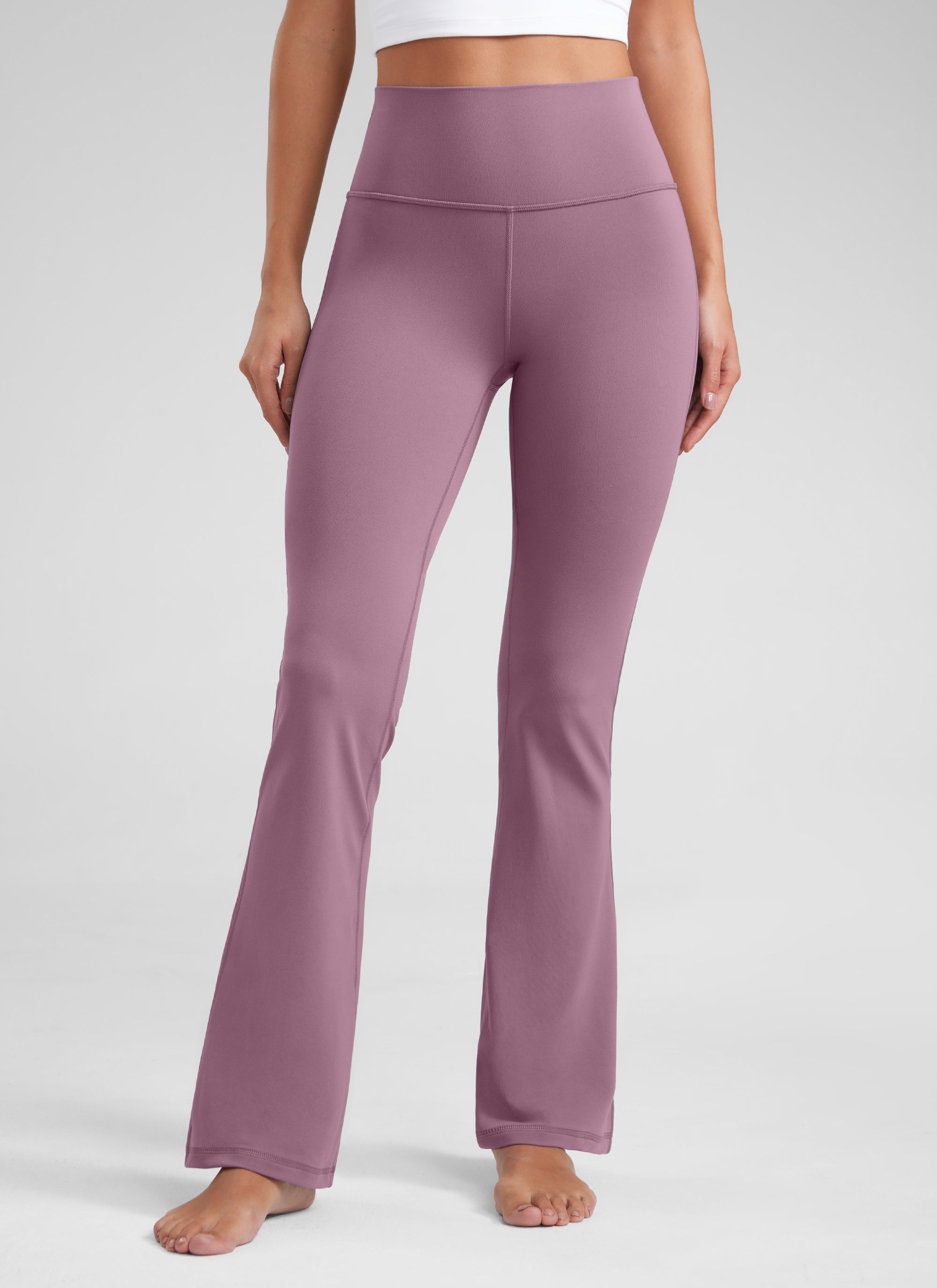 מכנסי טייץ 30.5" Butterluxe סיומת מתרחבת - Light Lavender
