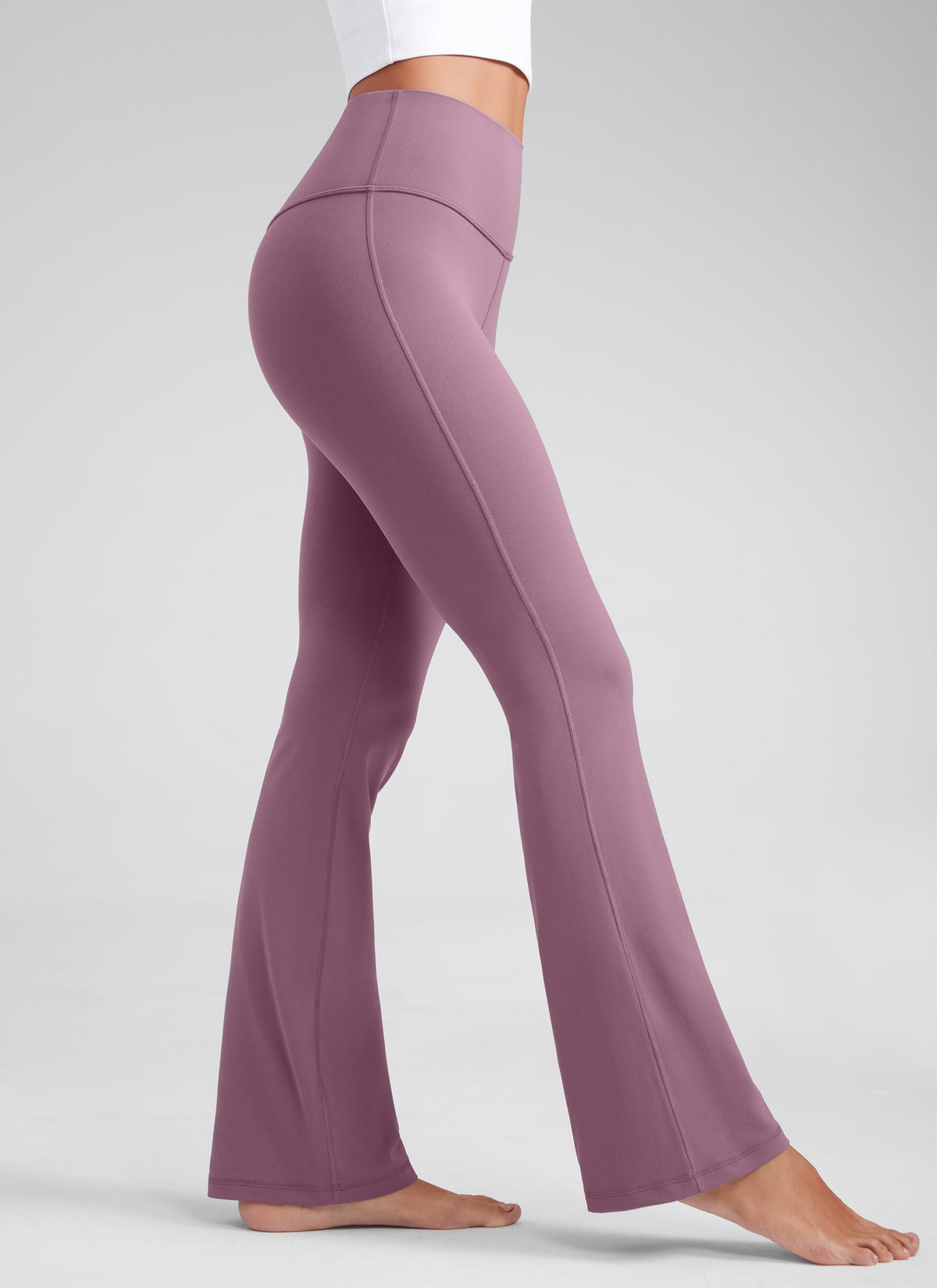 מכנסי טייץ 30.5" Butterluxe סיומת מתרחבת - Light Lavender