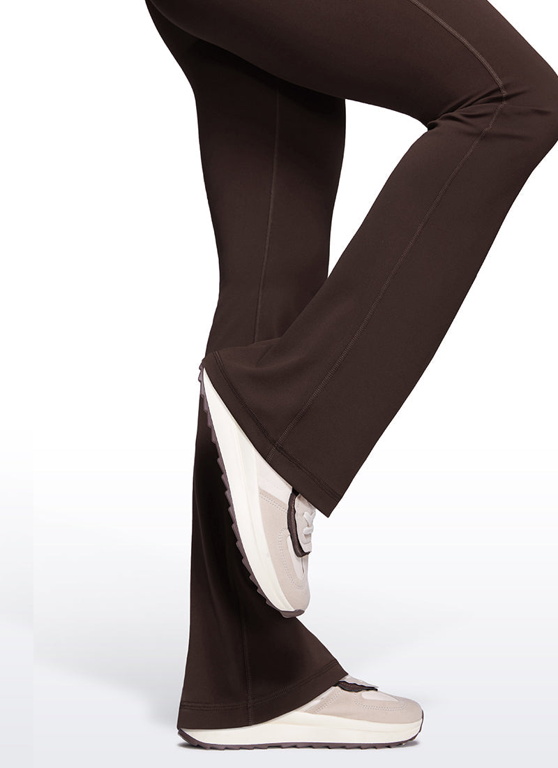 מכנסי טייץ 33" Butterluxe סיומת מתרחבת - Hot Fudge Brown