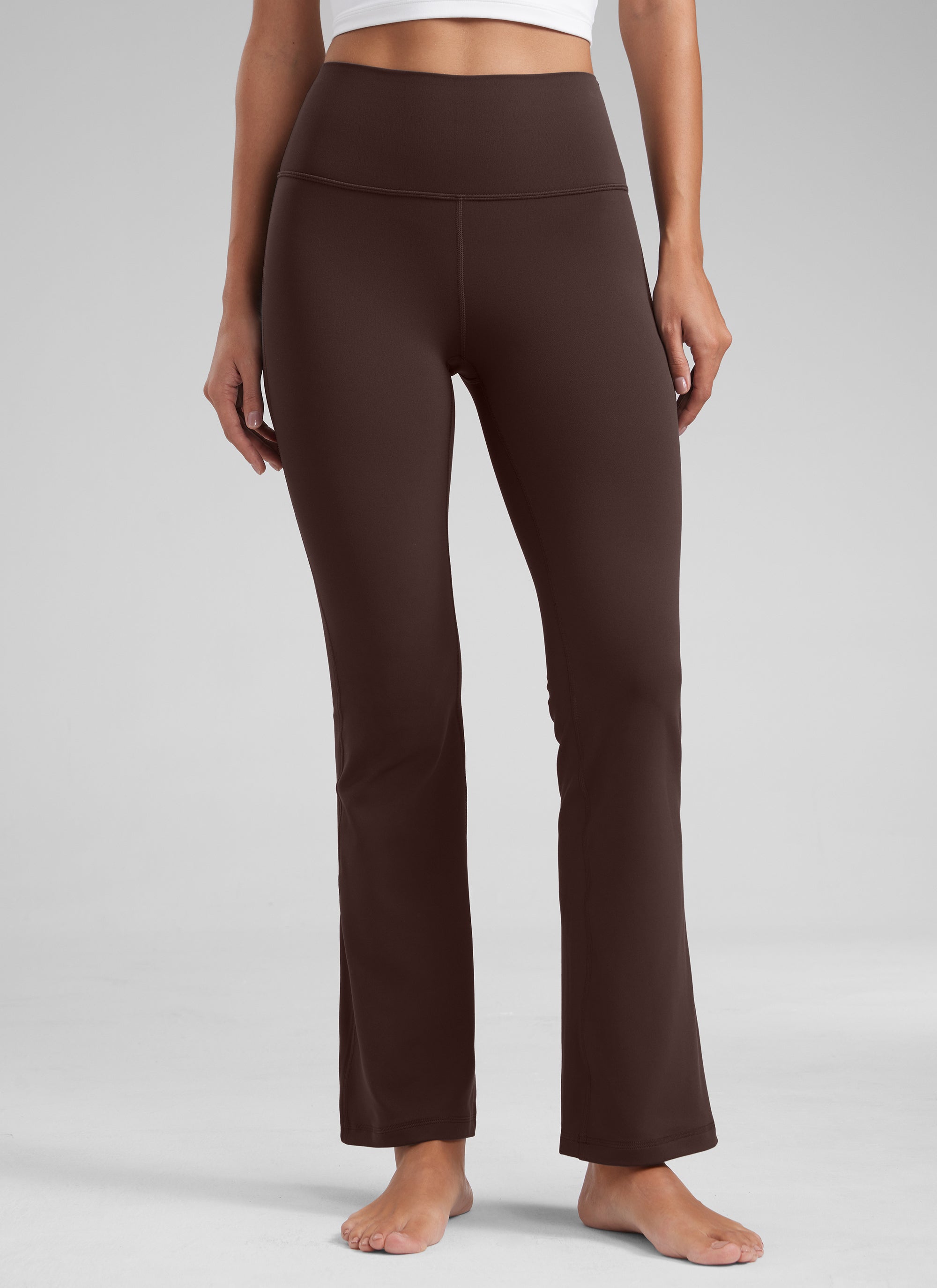 מכנסי טייץ 29" Butterluxe סיומת מתרחבת - Hot Fudge Brown