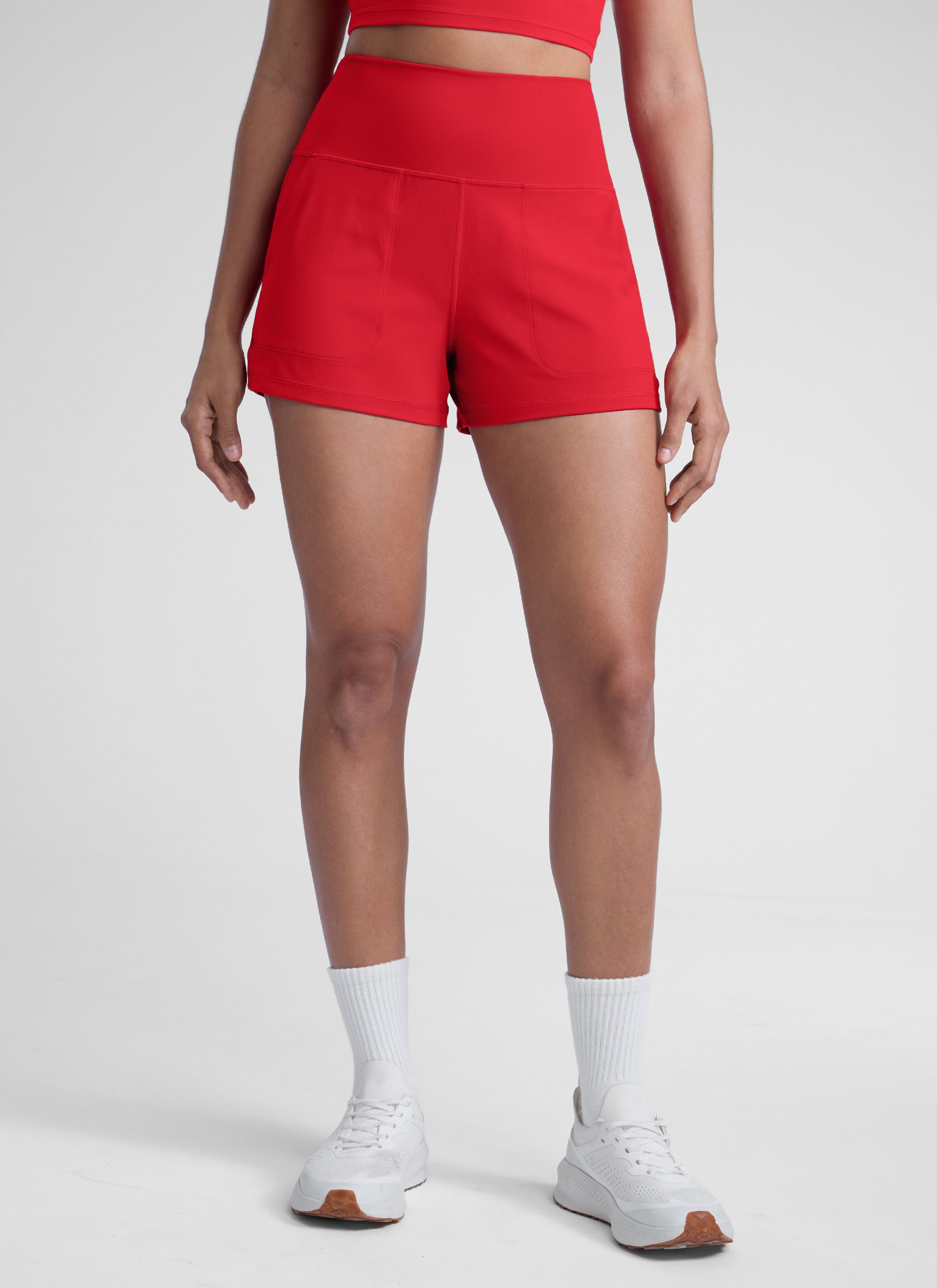 מכנס קצר Butterlift עם כיסים 3" - Aurora Red