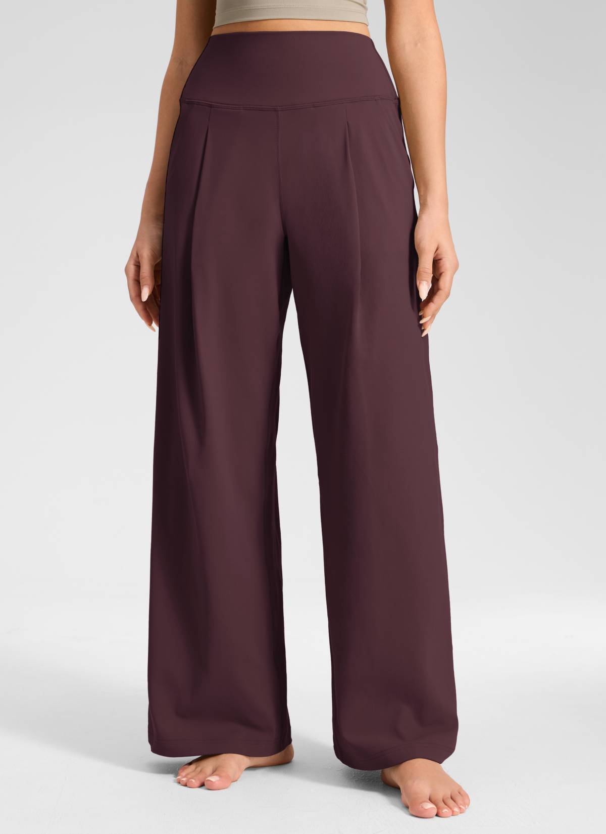 מכנס פלאצו Butterluxe עם כיסים 30″ - Ripe Plum