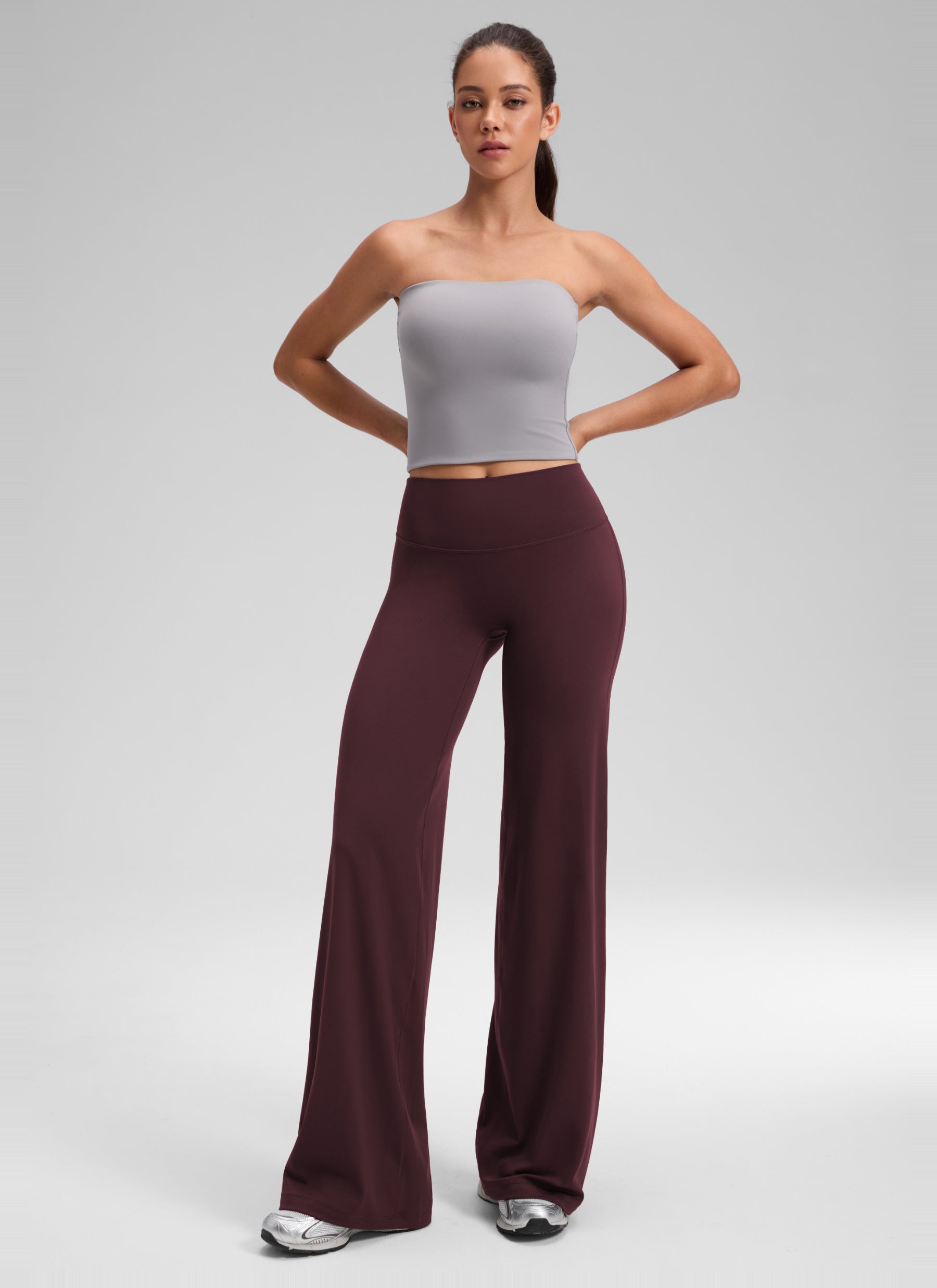 מכנס Softretch ללא תפר קדמי 30" - Ripe Plum