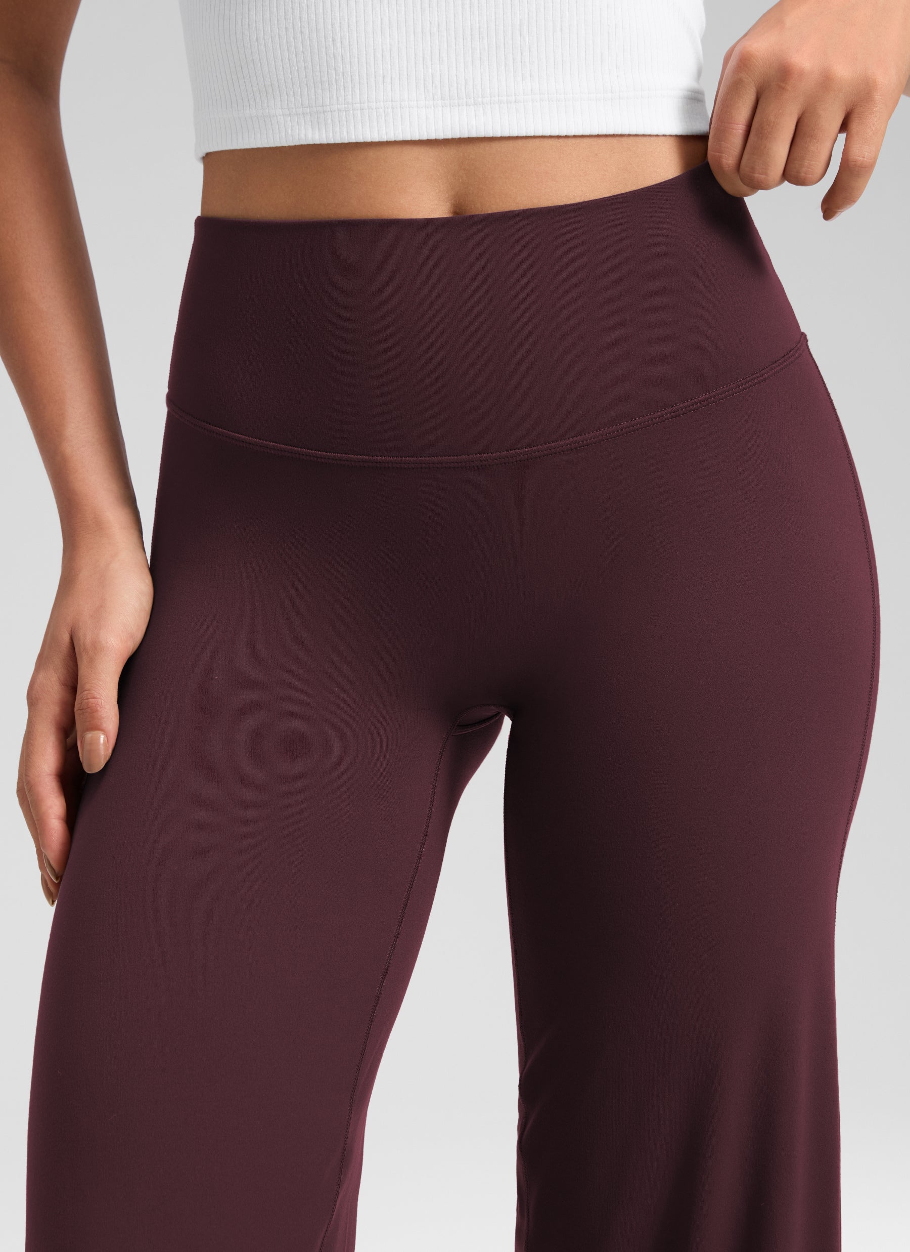 מכנס Softretch ללא תפר קדמי 30" - Ripe Plum