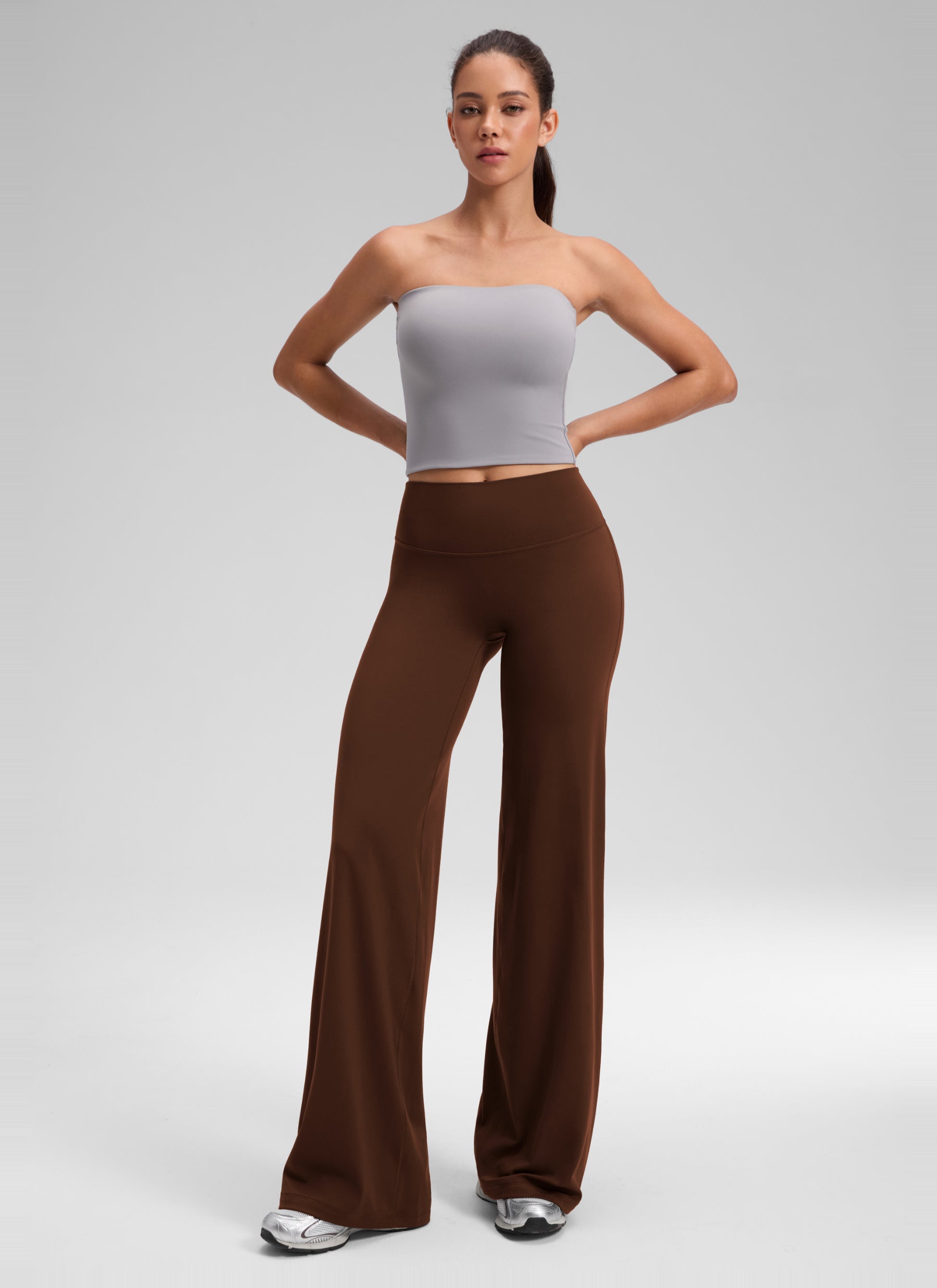 מכנס Softretch ללא תפר קדמי 30" - Lava Brown