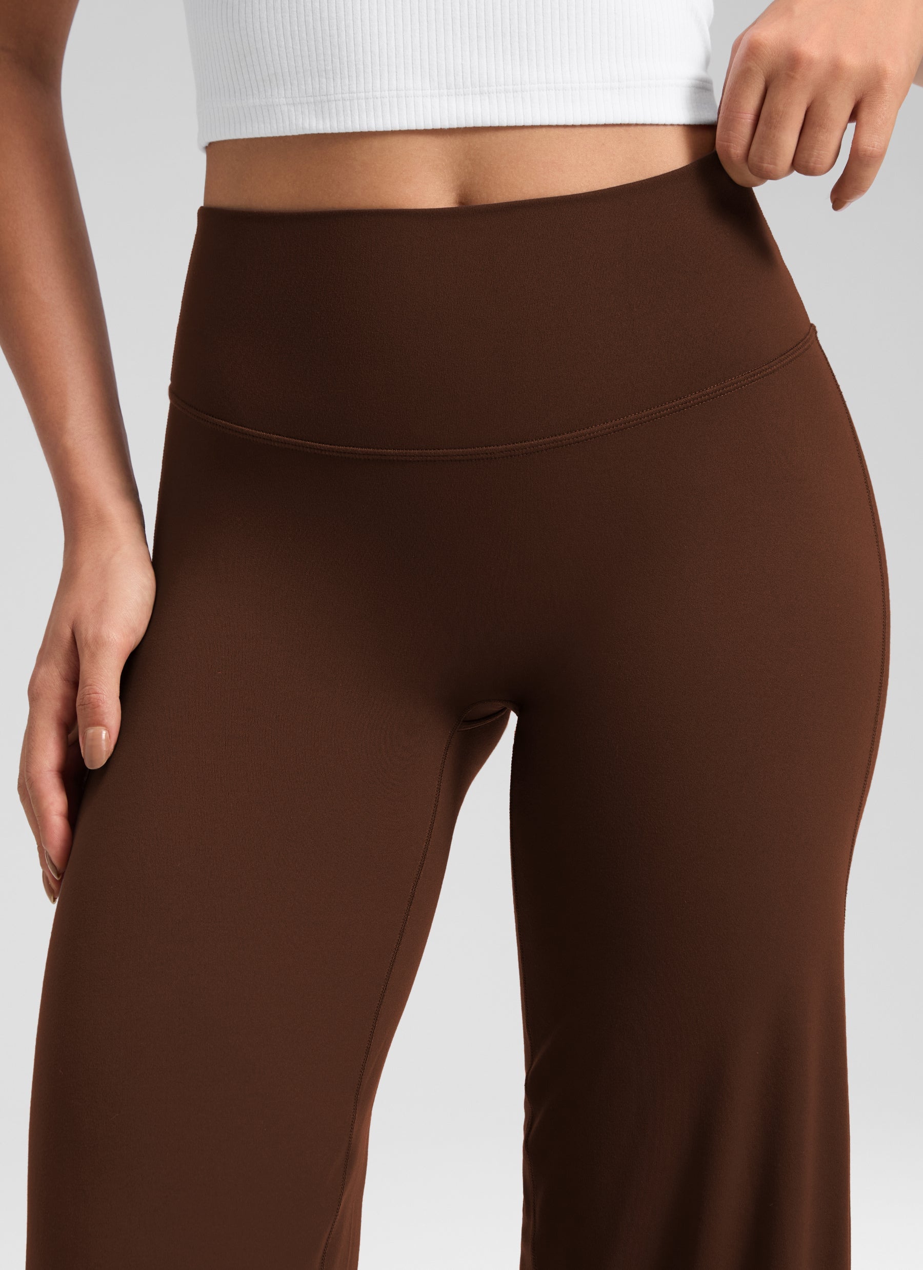 מכנס Softretch ללא תפר קדמי 30" - Lava Brown