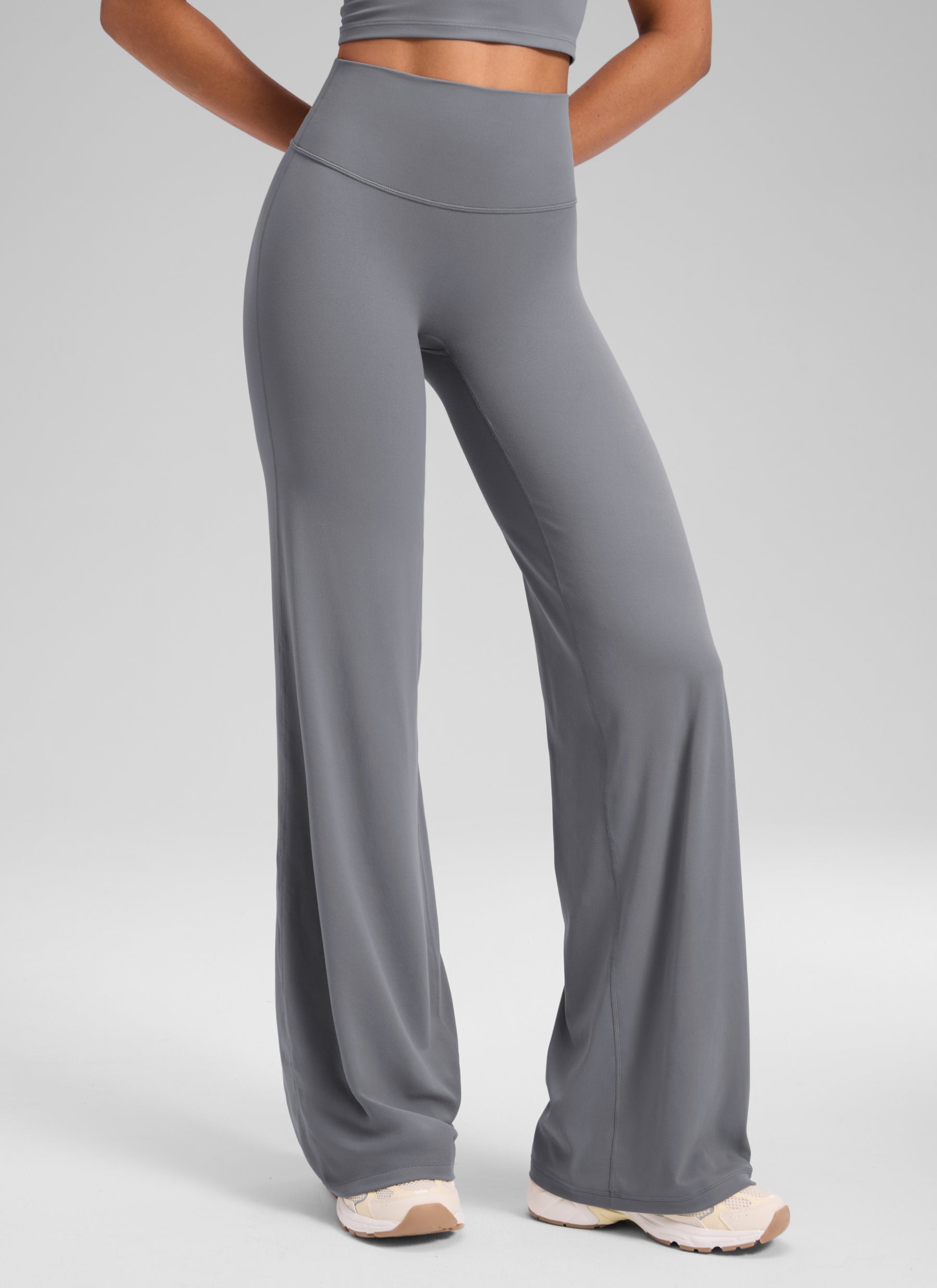מכנס Softretch ללא תפר קדמי 28" - Solar Grey