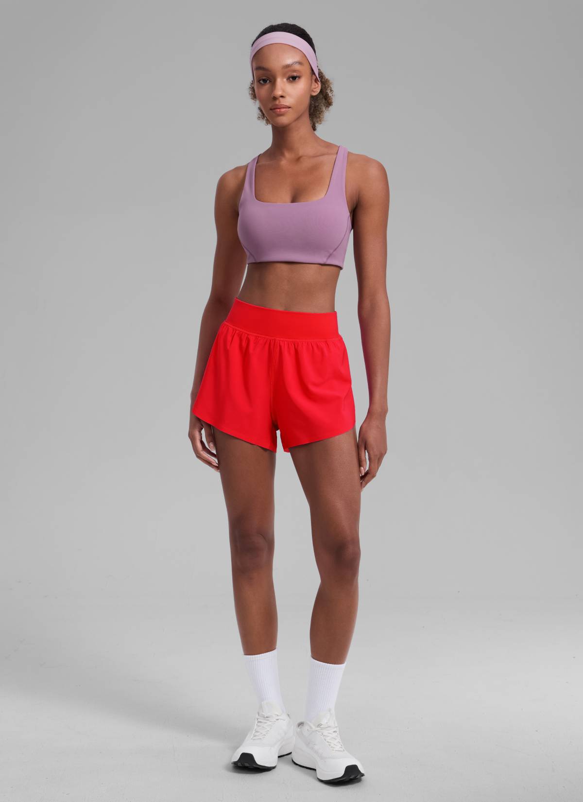 מכנס ריצה Feathery-Fit Soft Dolphin אולטרה-קל 3" - Deep Red