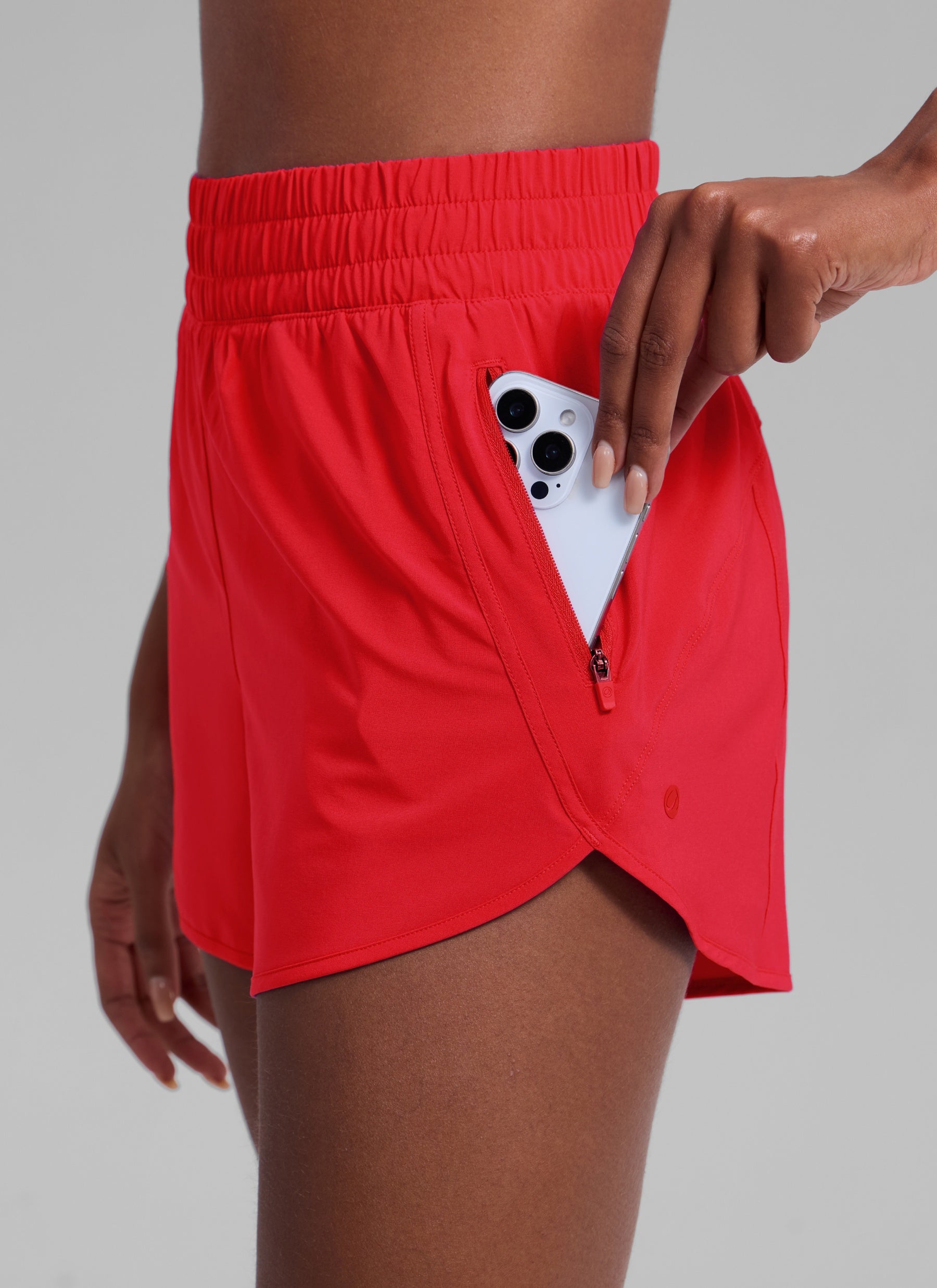 מכנס ריצה Feathery-Fit Soft אולטרה-קל 3" - Deep Red