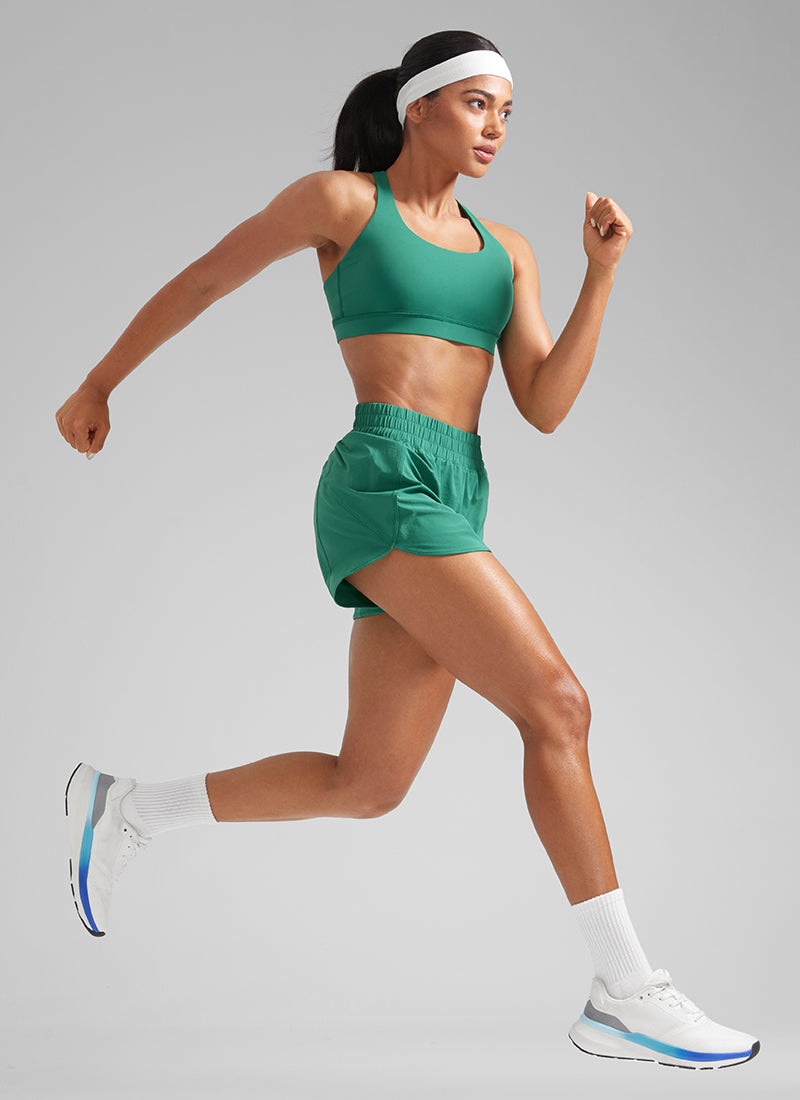 מכנס ריצה Feathery-Fit Soft אולטרה-קל 3" - Cascadia Green