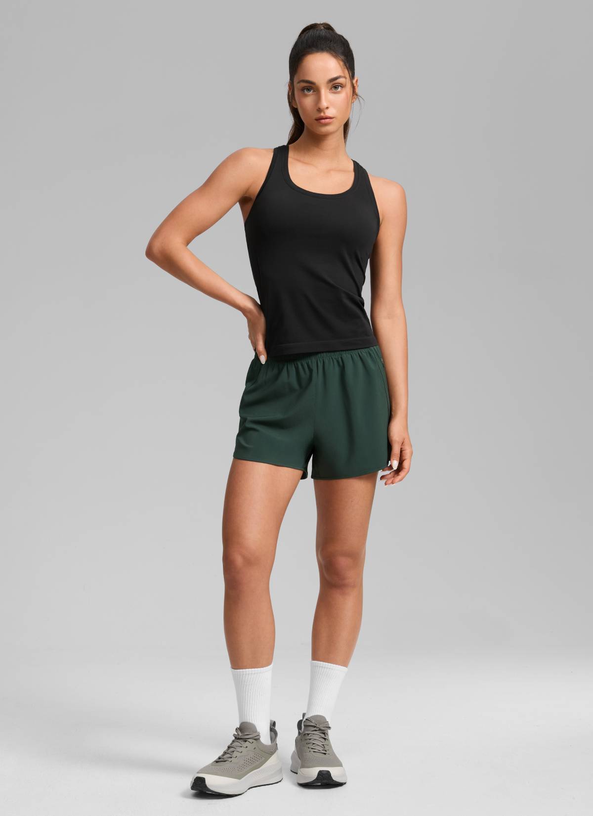 מכנס ריצה Feathery-Fit Soft אולטרה-קל 3" - Legend Green