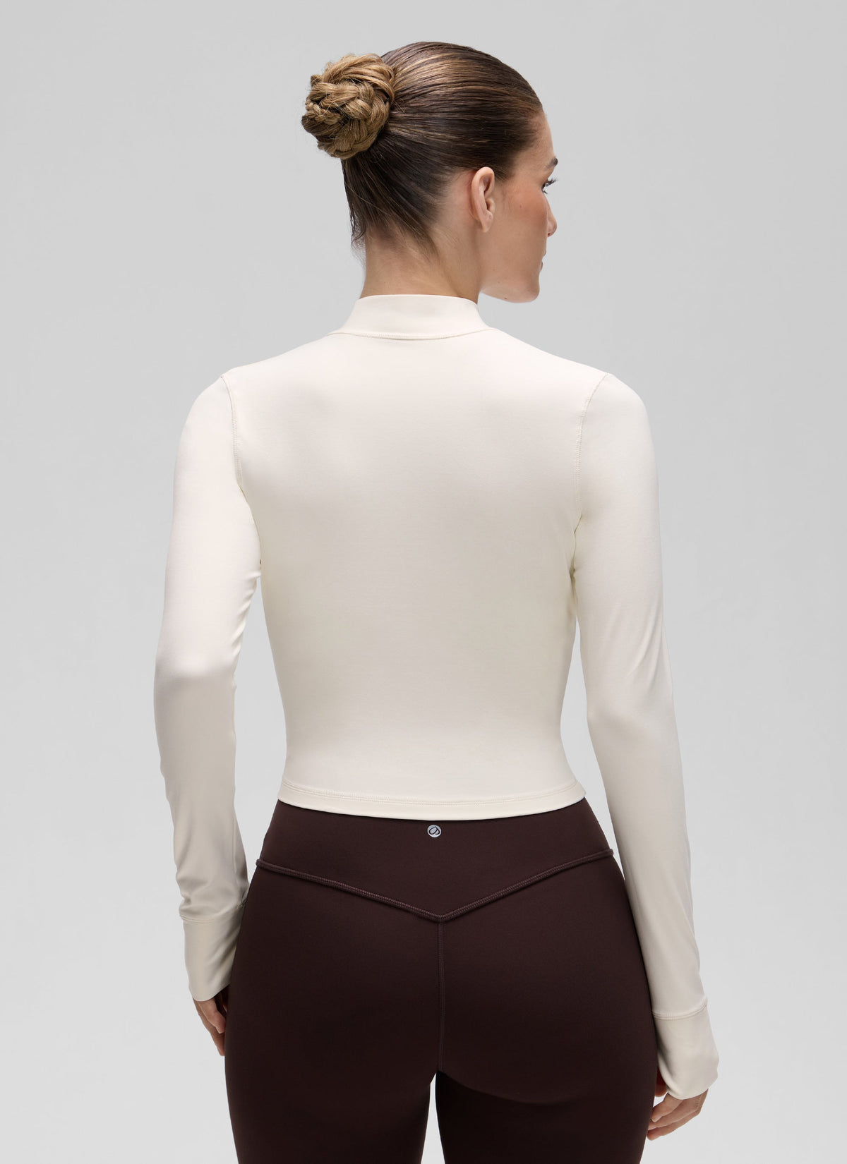 ג'קט קרופ Butterluxe Thumbhole - White Apricot