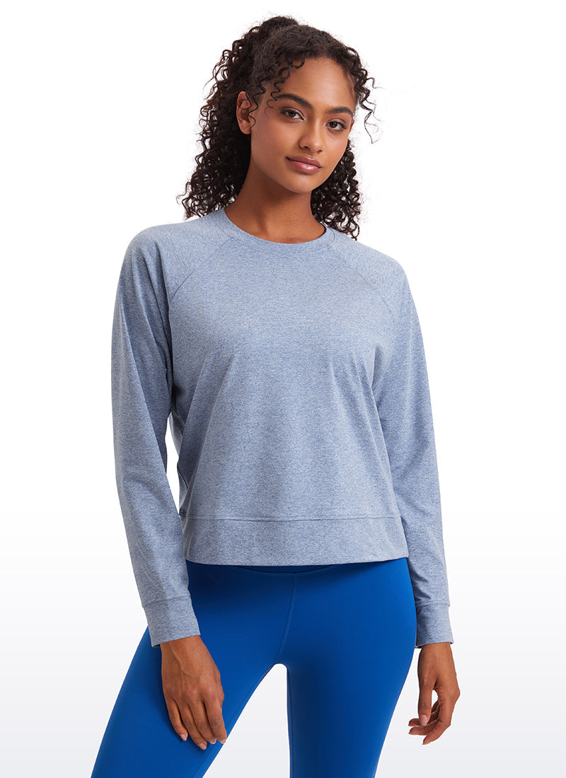חולצת Cloud Jersey ארוכה בגזרה רפויה - Slate Blue