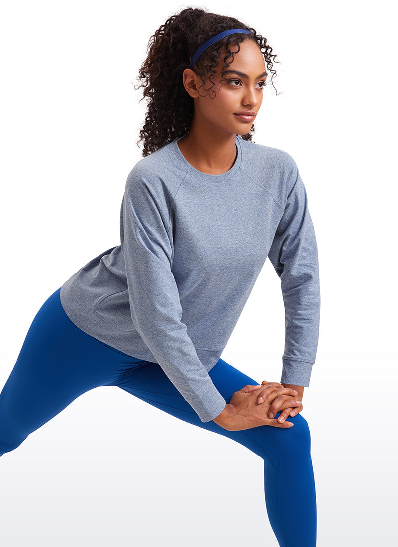 חולצת Cloud Jersey ארוכה בגזרה רפויה - Slate Blue