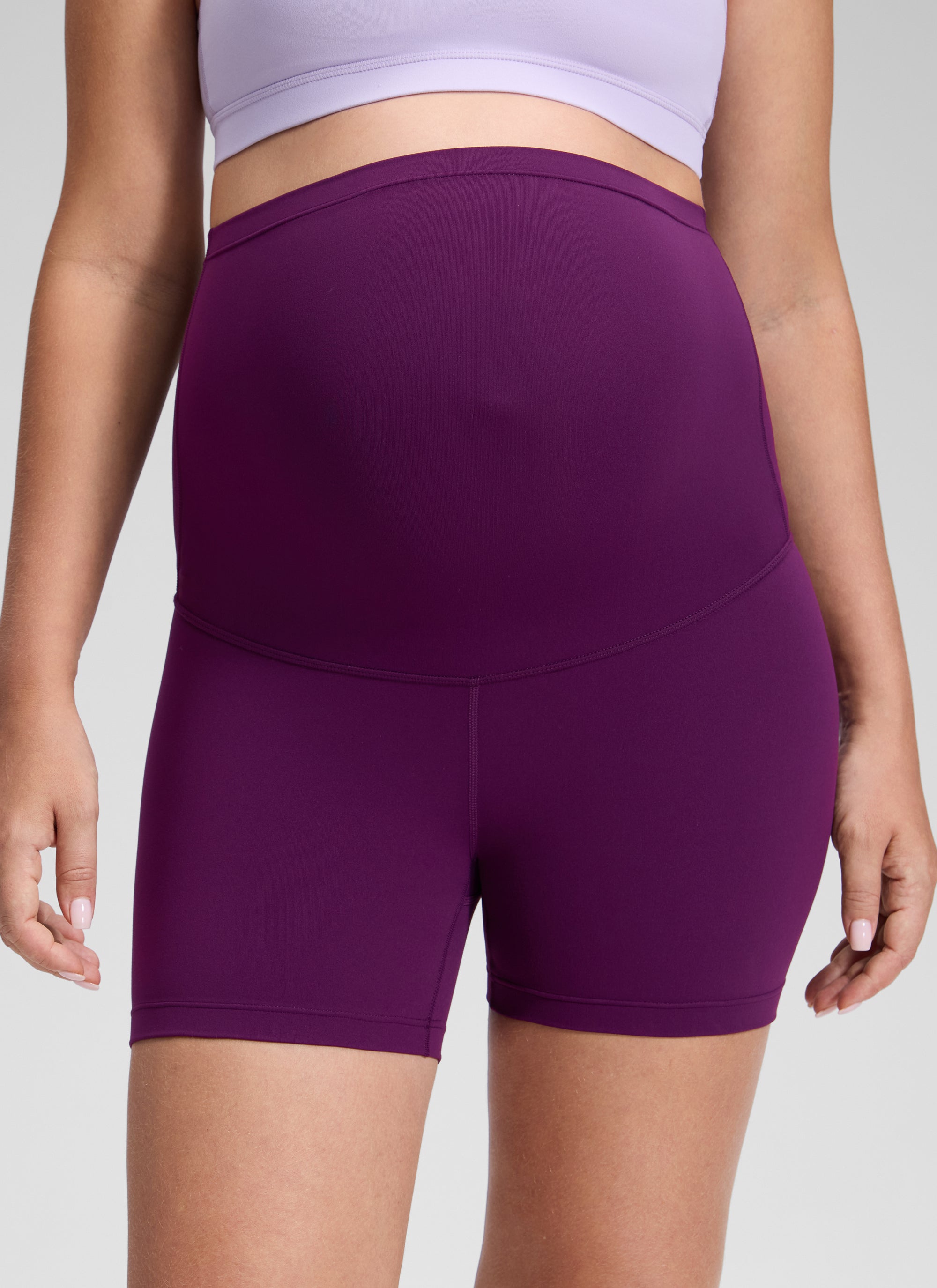 טייץ הריון קצר Butterluxe 4" - Plum Magenta