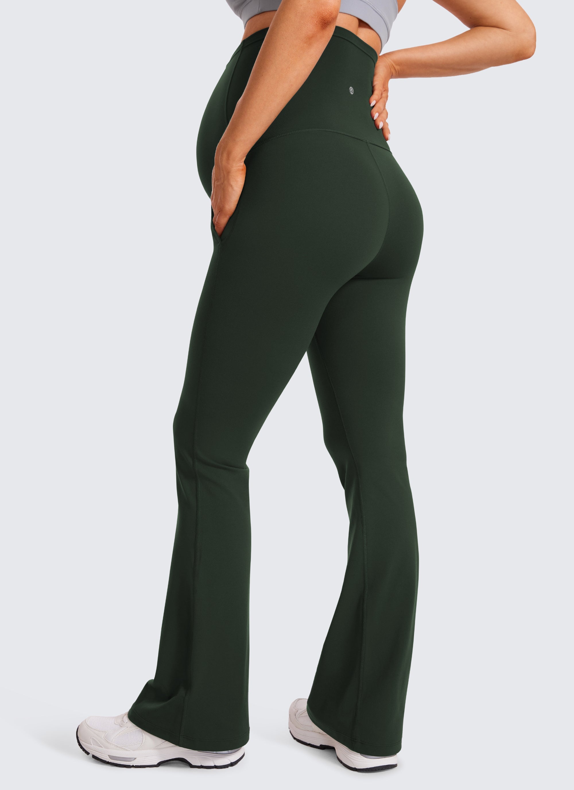 טייץ הריון מתרחב Butterluxe עם כיסים 31" - Legend Green