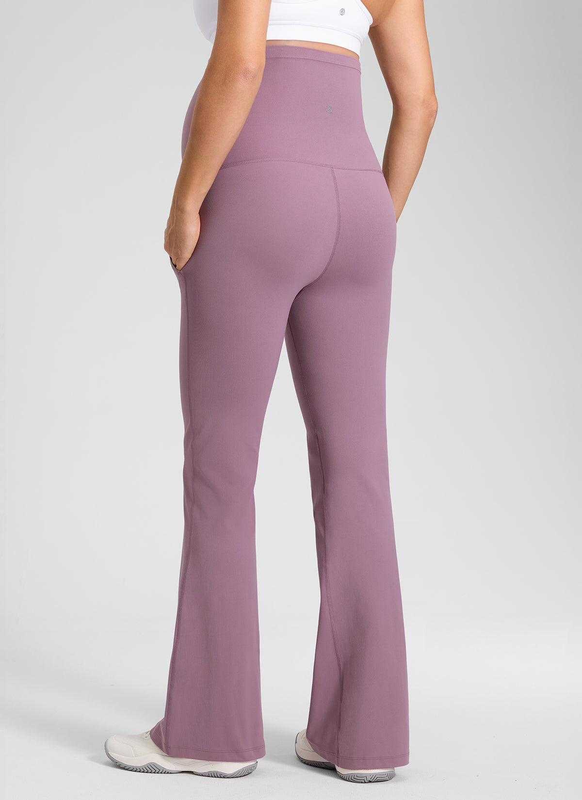 טייץ הריון מתרחב Butterluxe עם כיסים 31" - Light Lavender