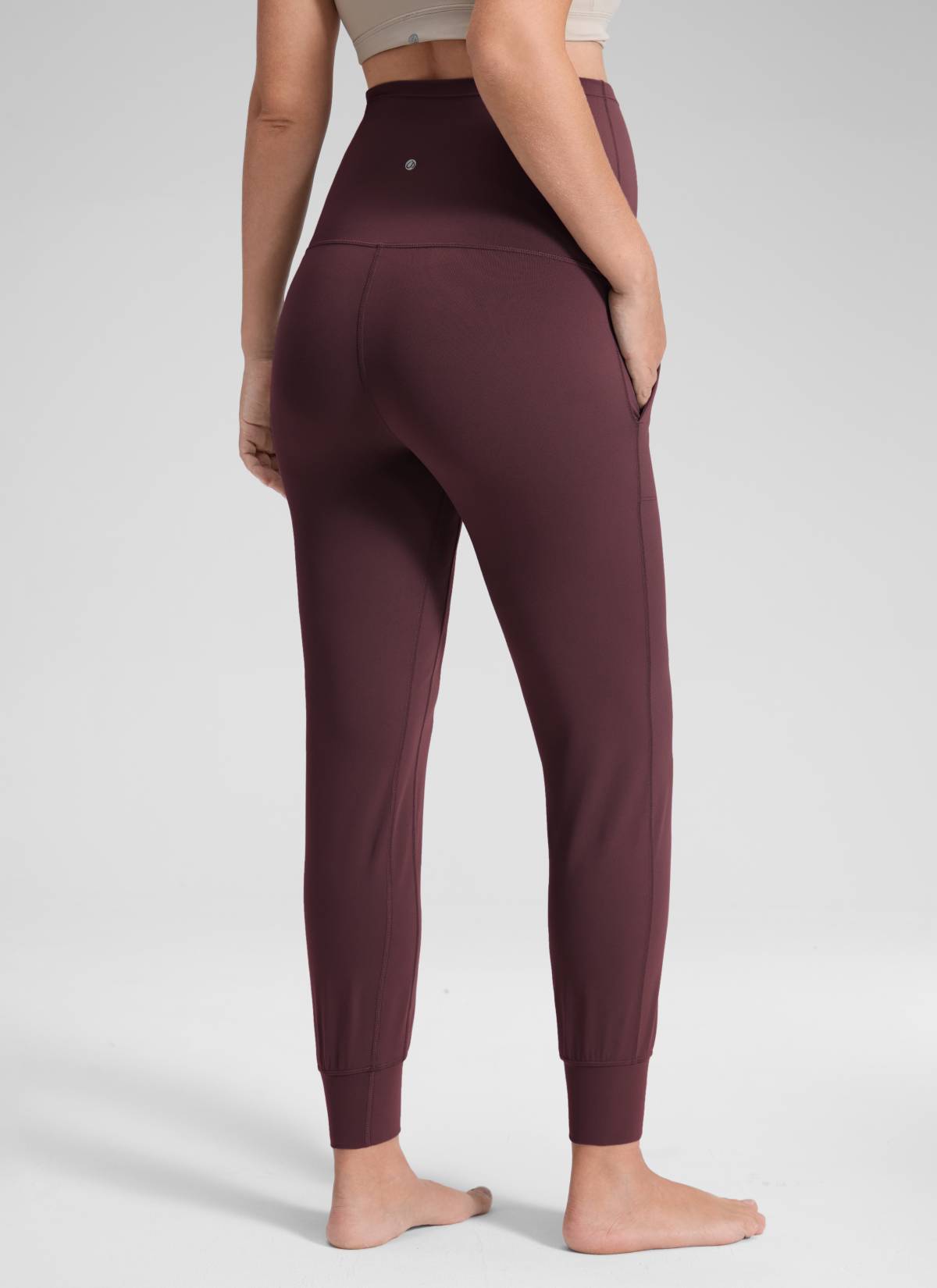 מכנס ג'וגר הריון Butterluxe עם כיסים 27" - Ripe Plum