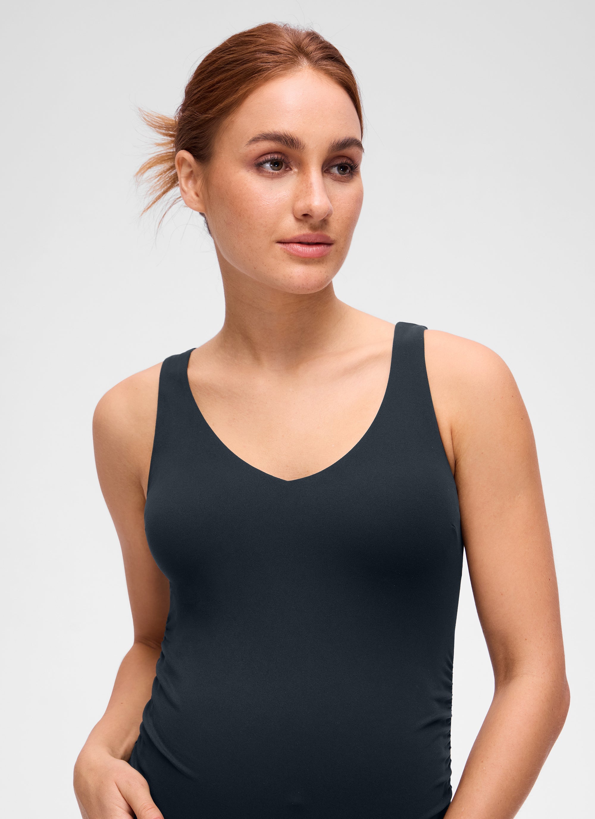 שמלת הריון Butterluxe V Neck - כחול נייבי