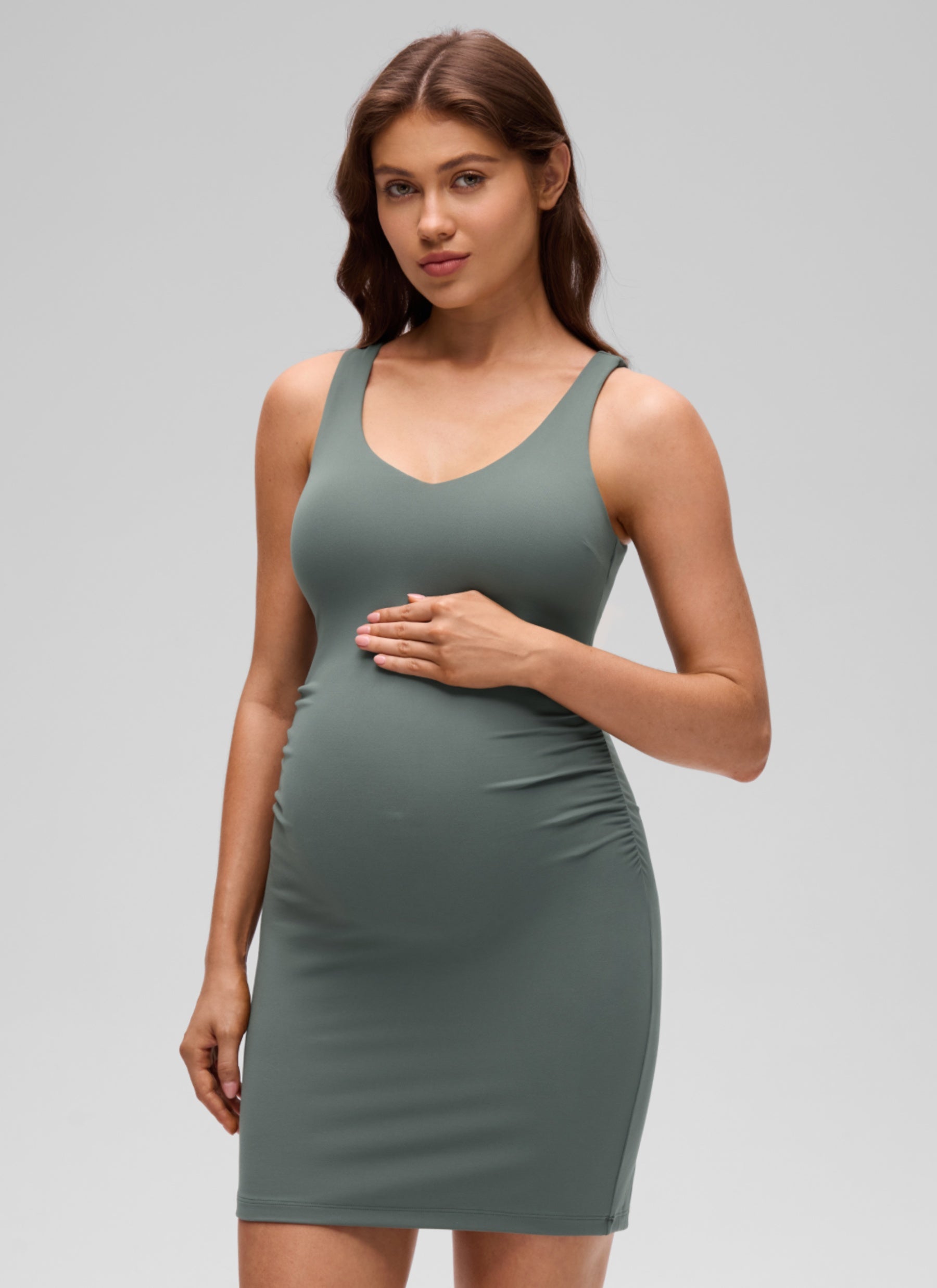 שמלת הריון Butterluxe V Neck - מרווה